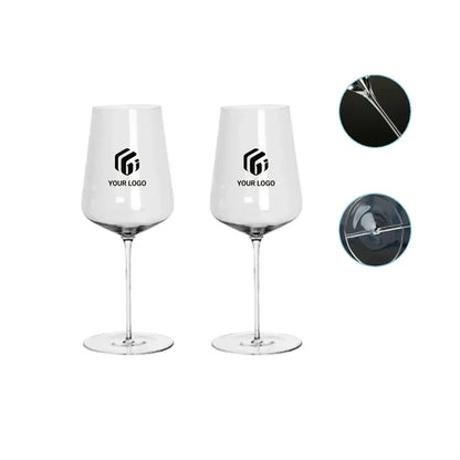 2pcs Made Lead-Free Crystal Classic Stemmed Red Wine Glasses