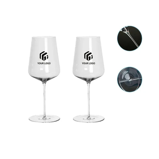 2pcs Made Lead-Free Crystal Classic Stemmed Red Wine Glasses