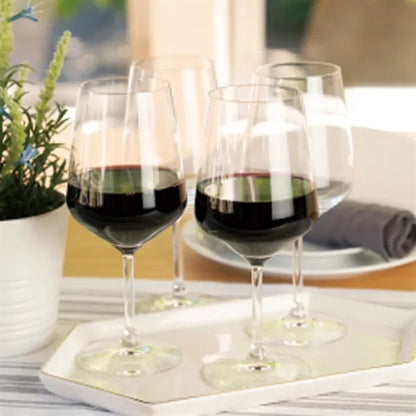 2pcs Made Lead-Free Crystal Classic Stemmed Red Wine Glasses