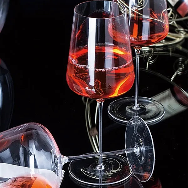 2pcs Made Lead-Free Crystal Classic Stemmed Red Wine Glasses