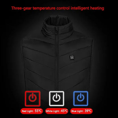 Heated Winter Vest 2 part Intelligent Jacket