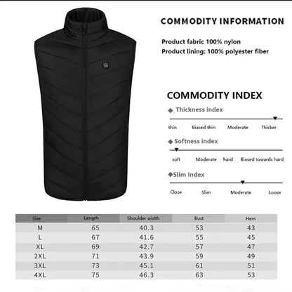 Heated Winter Vest 2 part Intelligent Jacket