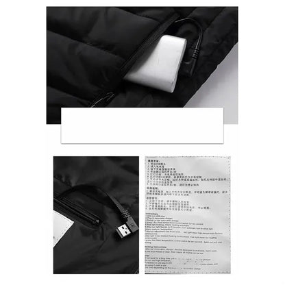 Heated Winter Vest 2 part Intelligent Jacket
