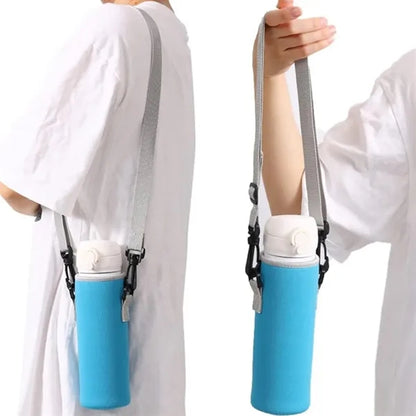 Bottle Cooler Sleeve Carrier with Adjustable Shoulder Strap