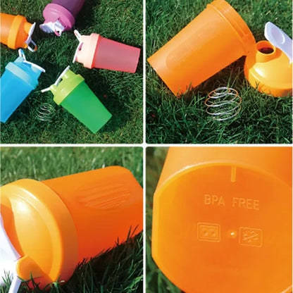 Protein Shaker Bottle with Stainless Steel Mixing Ball