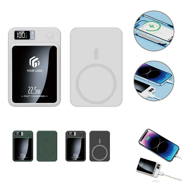 10000mAh Portable Charger Magnetic Wireless Power Bank
