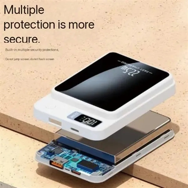 10000mAh Portable Charger Magnetic Wireless Power Bank