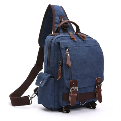 Canvas Crossbody Messenger Bag