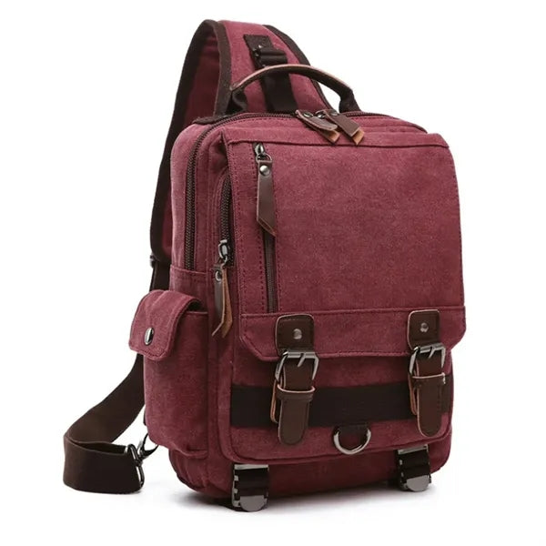 Canvas Crossbody Messenger Bag
