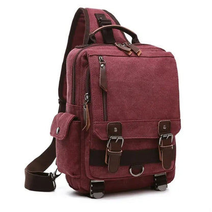 Canvas Crossbody Messenger Bag