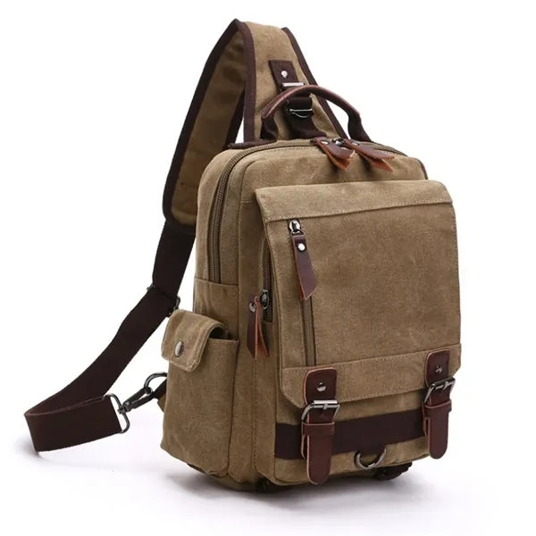 Canvas Crossbody Messenger Bag