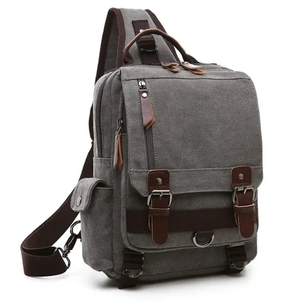 Canvas Crossbody Messenger Bag
