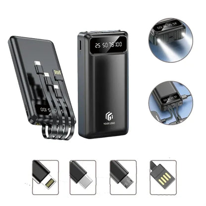 30000 mAh multi-function portable wired power bank