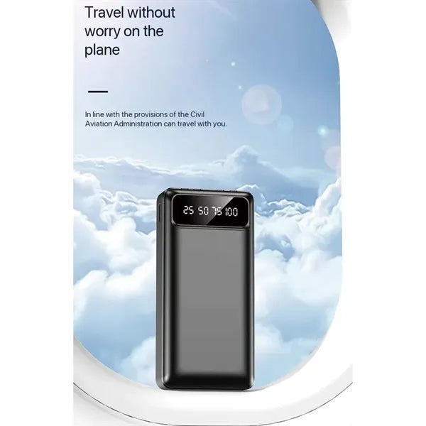 30000 mAh multi-function portable wired power bank