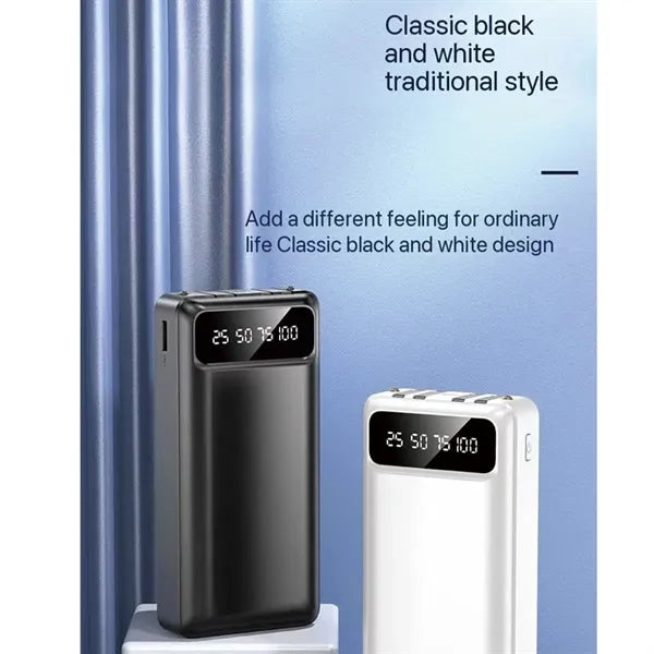 30000 mAh multi-function portable wired power bank
