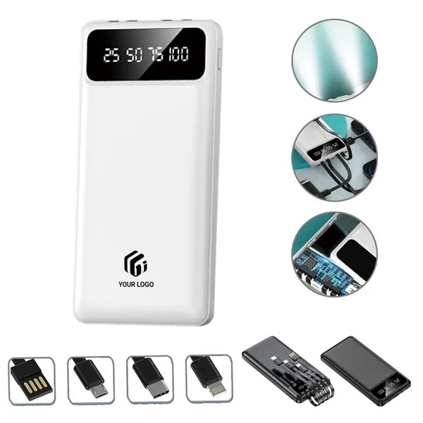 Multi-purpose portable practical wired mobile power bank