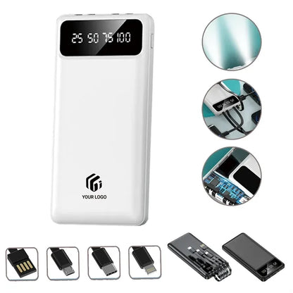 Multi-purpose portable practical wired mobile power bank