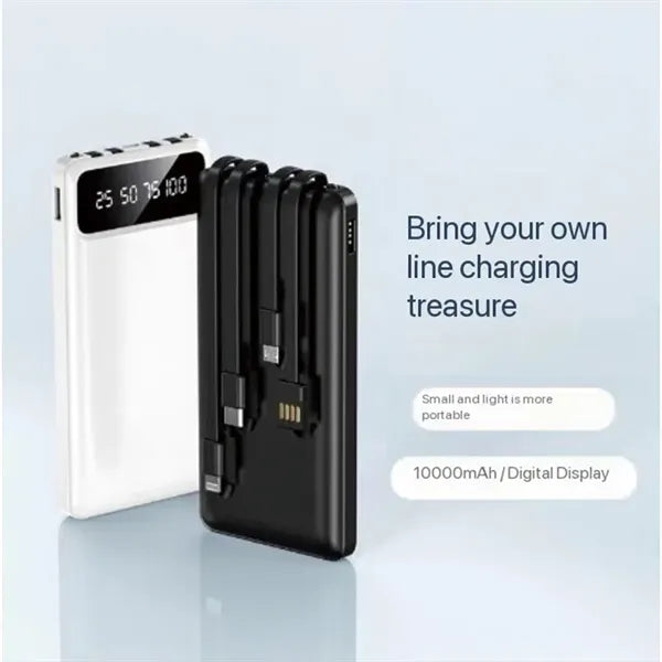 Multi-purpose portable practical wired mobile power bank