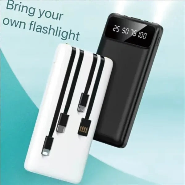 Multi-purpose portable practical wired mobile power bank
