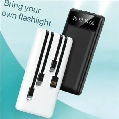 Multi-purpose portable practical wired mobile power bank