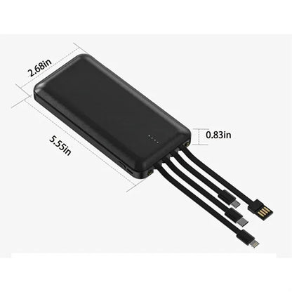 10000mAh large capacity portable hidden bracket power bank