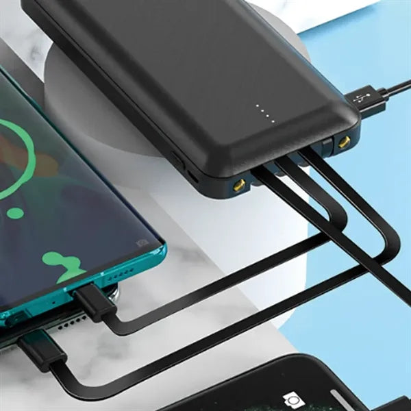 10000mAh large capacity portable hidden bracket power bank
