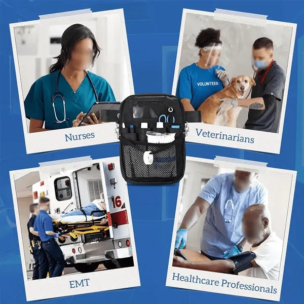 Adjustable versatile medical gear pockets nurse fanny pack