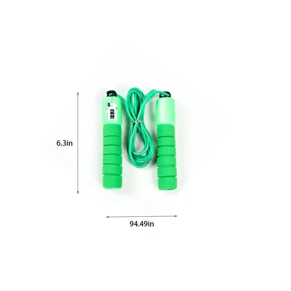 Automatic counter fitness exercise adjustable skipping rope