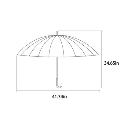 16-rib automatic opening closing windproof large umbrella