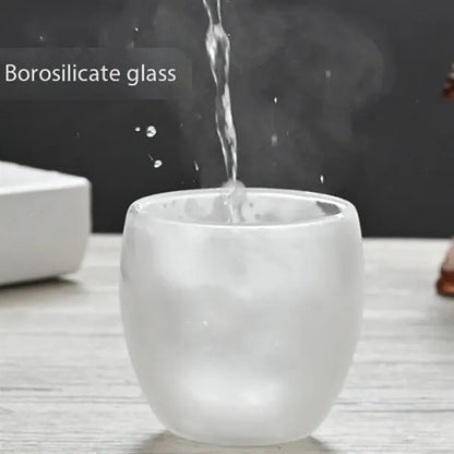 Insulated Double Wall Tumblers Glass Espresso Mugs Cups
