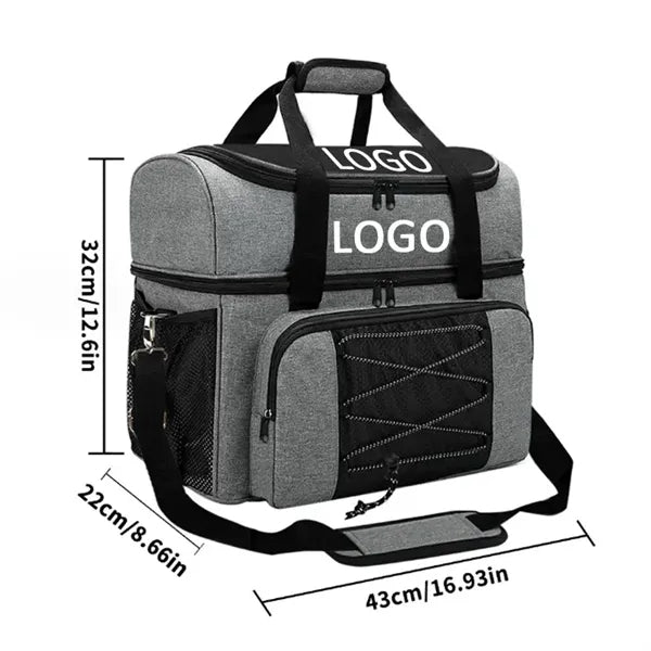 MOQ10PCS Bowling Bag for 2 Balls & Shoes with Padded Divider