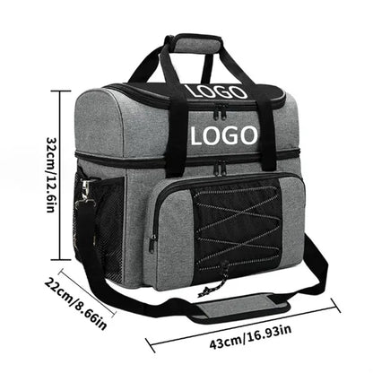 MOQ10PCS Bowling Bag for 2 Balls & Shoes with Padded Divider