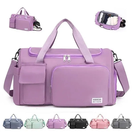 Sport Duffel Bag with Shoes Compartment