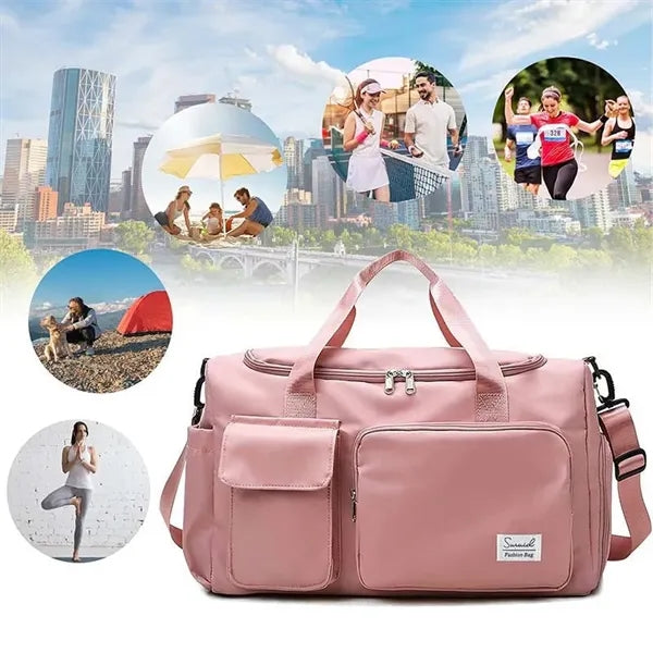 Sport Duffel Bag with Shoes Compartment