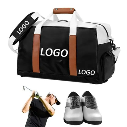 19'' Pu Leather Sports Gym Duffle With Shoe Compartment
