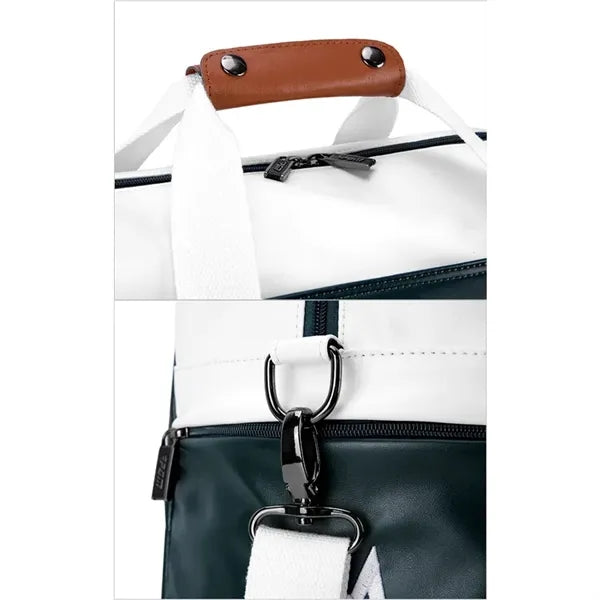 19'' Pu Leather Sports Gym Duffle With Shoe Compartment