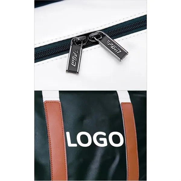 19'' Pu Leather Sports Gym Duffle With Shoe Compartment