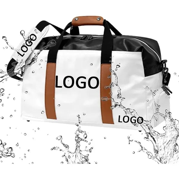 19'' Pu Leather Sports Gym Duffle With Shoe Compartment