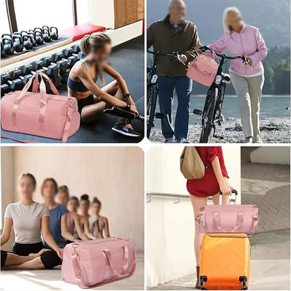 MOQ20PCS Nylon Duffel Waterproof Bag With Shoe Compartment