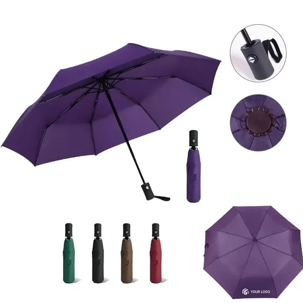 Compact Portable Windproof Automatic Travel Umbrella