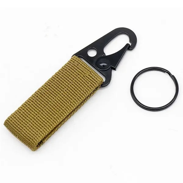 Tactical Gear Clip Nylon Key Ring Holder Belt