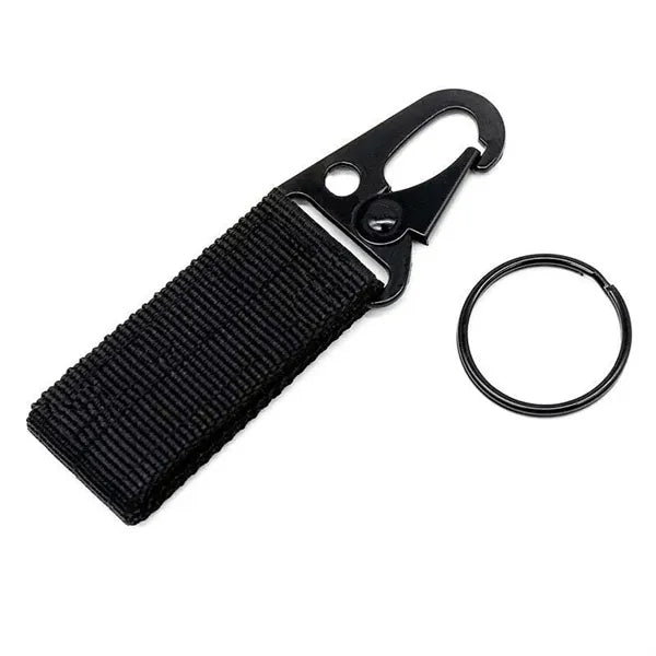 Tactical Gear Clip Nylon Key Ring Holder Belt