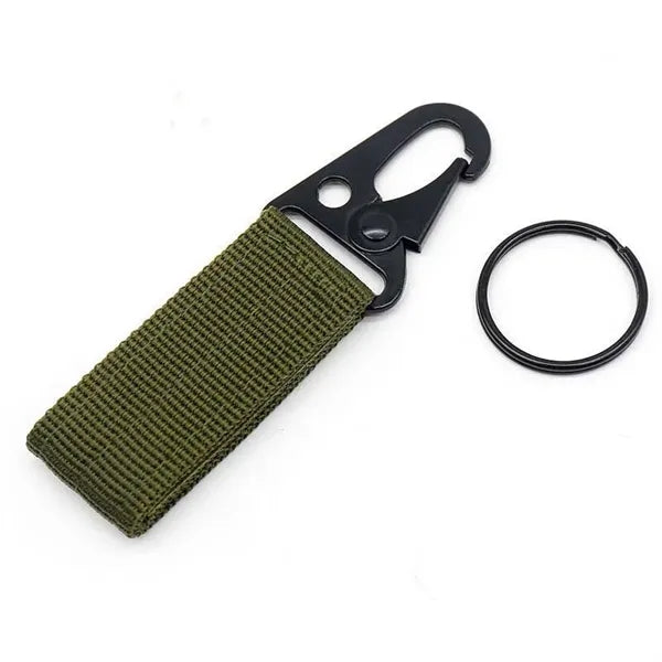 Tactical Gear Clip Nylon Key Ring Holder Belt