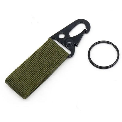 Tactical Gear Clip Nylon Key Ring Holder Belt