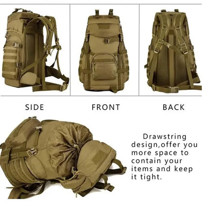 50L Tactical Hiking Backpack
