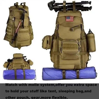 50L Tactical Hiking Backpack