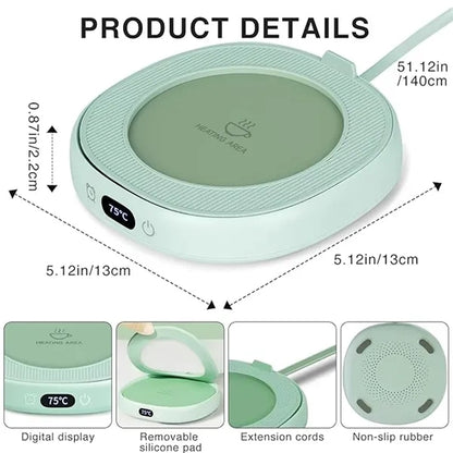 Mug Smart Warmer for Desk with 3 Temp Settings