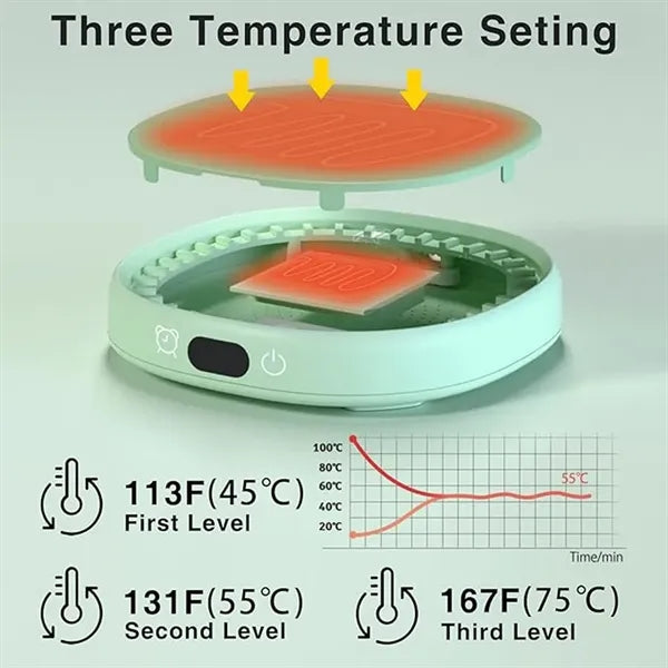 Mug Smart Warmer for Desk with 3 Temp Settings