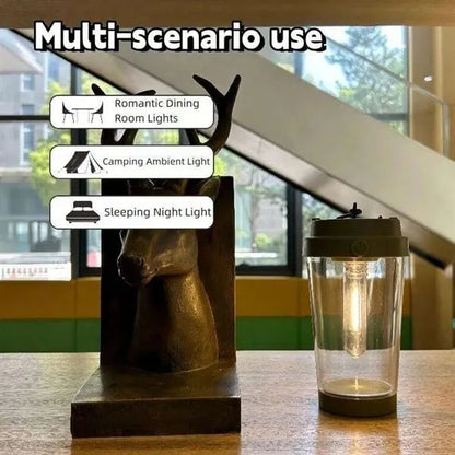 LED Cup Shape Camping Lantern Decorative Lamp with Hook