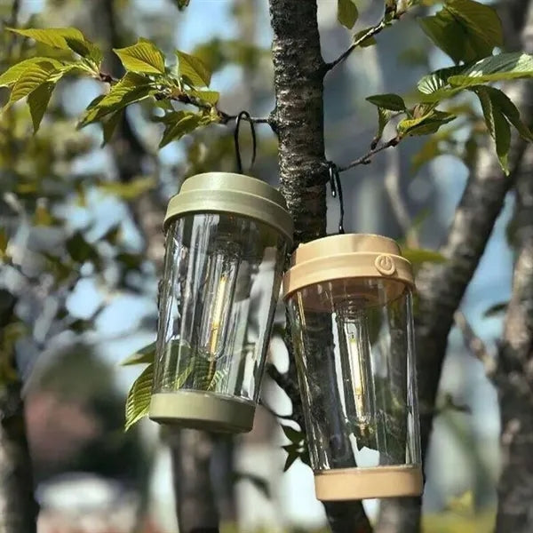 LED Cup Shape Camping Lantern Decorative Lamp with Hook
